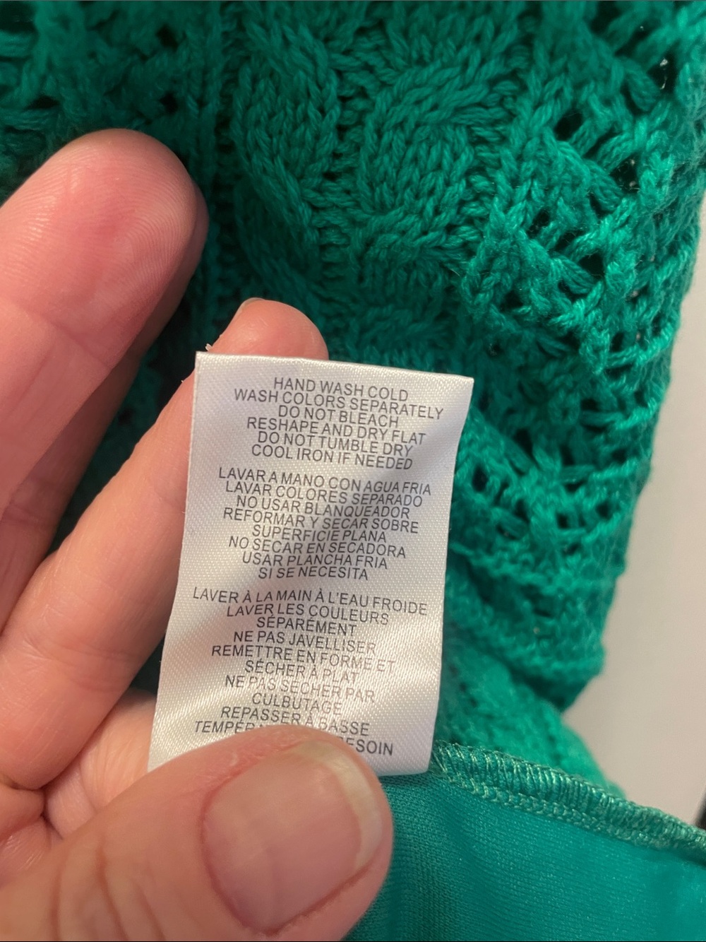 Taylor Emerald Crochet Mini Dress - Picture 5 of 9